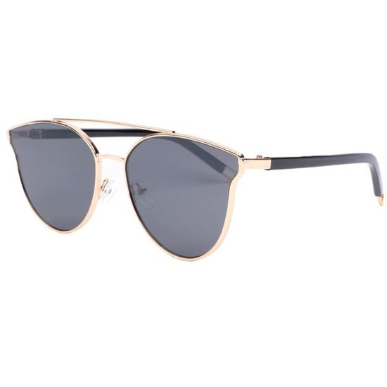 Lunettes De Soleil Femme Fashion Lola - Noir Et Doré - Taille Unique - Neuves Avec étiquettes