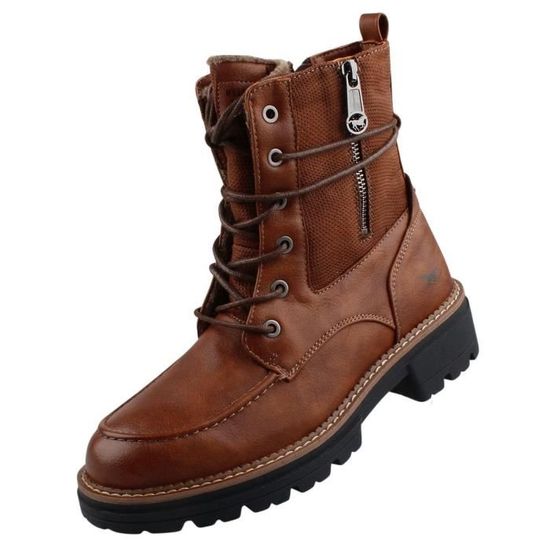bottines mustang femme rouge