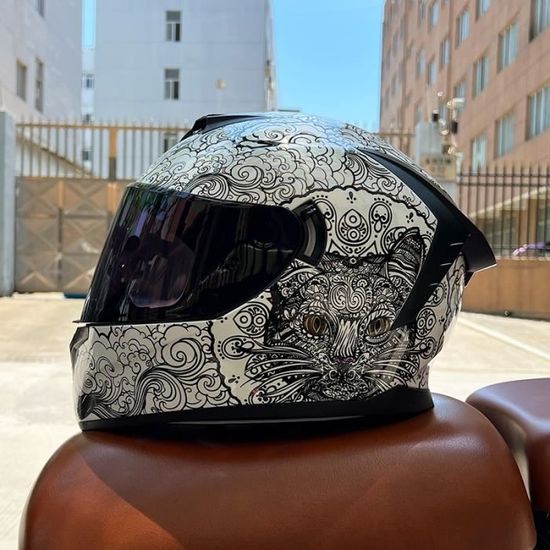 Casque de moto complet pour hommes et femmes,double objectif,couple,peut être assorti avec anibis casque moto