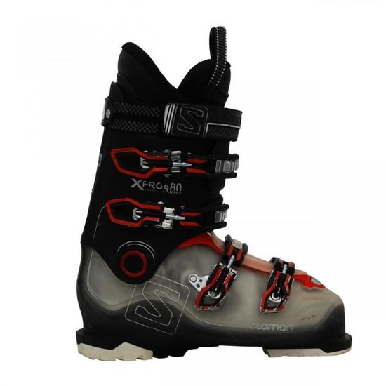Chaussure ski Salomon Xpro R80 wide gris noir rouge Cdiscount Sport