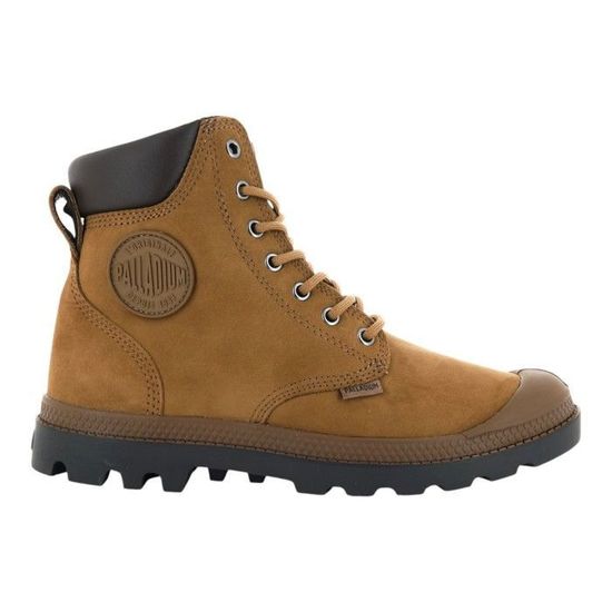 Bottines Palladium Pampa Sport Cuff WPS – Mixte, Cuir Waterproof, Confort Optimal