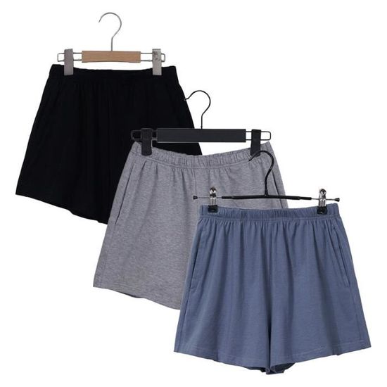 Short de motard pour femme | Short de sport pour femme - Noir