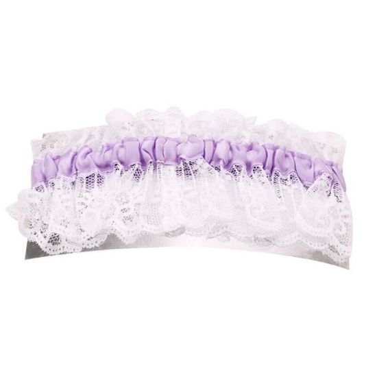 Porte-jarretelles Dentelle Avec Nœud - Accessoire Déguisement Halloween, Cosplay, Fête