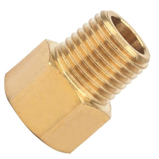 Lot De 12 Adaptateurs Laiton 1/4 NPT Femelle-mâle - Raccords Tuyauterie Hexagonaux