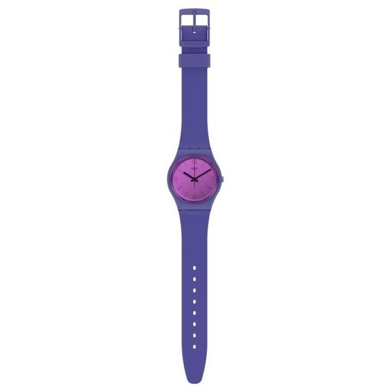 Bracelet silicone / plastique femme - SWATCH - Montre femme Swatch Mood Boost - Couleur de la matière:Violet