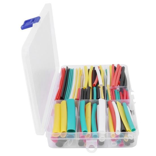 Aexit Lot De 100 Tubes Thermorétractables En Polyoléfine De 2 Mm De Diamètre 2:1 De 40 Mm