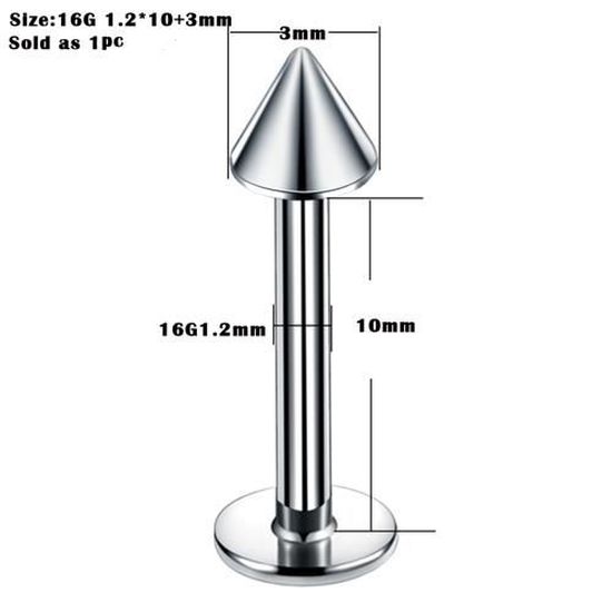 Piercing Nez Or 14K OUFER - Clou En L Avec Zircone Cubique - 20G - Pour Femme Et Homme