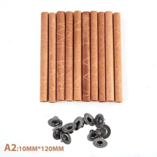 QUARKZMAN 10 Ensembles De Mèches De Bougie En Bois, 0.6 X 2 Pouces
