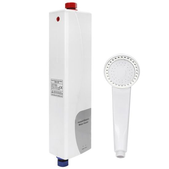 Chauffe-eau électrique sans réservoir 8 kW Compact à la demande Chauffe-eau électrique instantané sous évier, douche 240 V