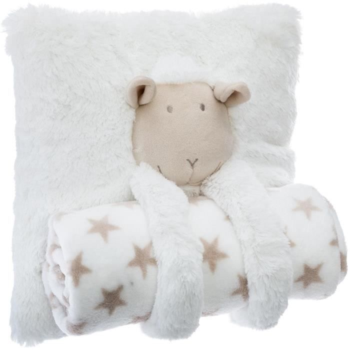 Coussin + Plaid mouton