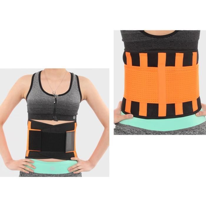 DoringIN-Ceinture de Force,Ceinture corset,90*23cm Orange-Ceinture lombaire, soutien dorsal inférieur Ceinture-Pour Fitness Sports