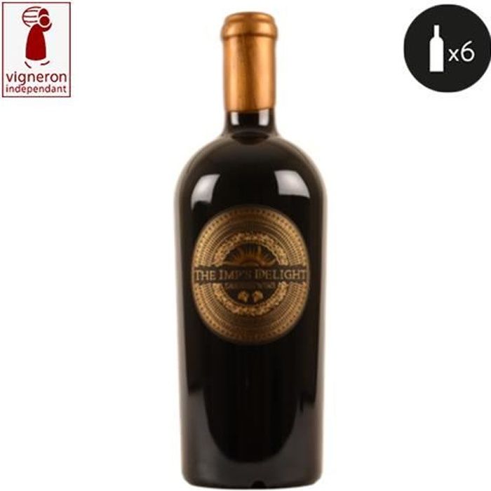 6 bouteilles - Vin rouge - Tranquille - The Imp's Delight Dornish Wine - Sans souffre Saint-Emilion Rouge 2018 6x75cl