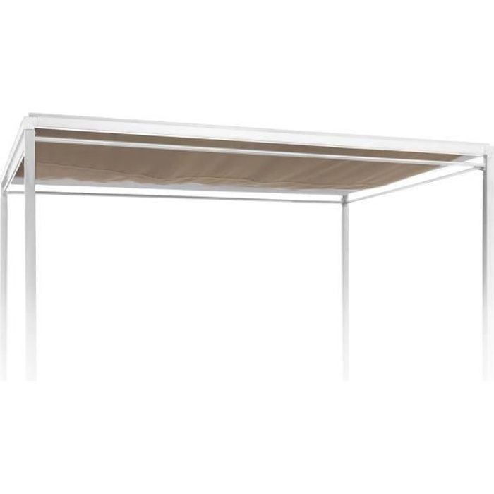 Blumfeldt Senator Toit de remplacement pour chaise longue - Polyester taupe
