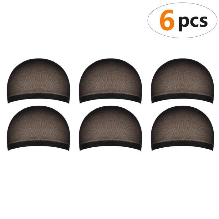 6 Pack Cap de Perruque pour Femmes Et Hommes, chapeaux de perruque en nylon en tissu extensible et mince, taille unique