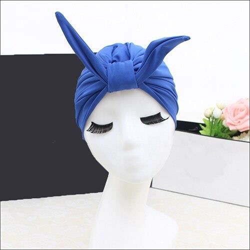 Natation piscine lapin bonnet de bain chapeau taille libre pour les femmes Fashional bonnet de bain ch - Modèle: Bleu - TEYYMA11541