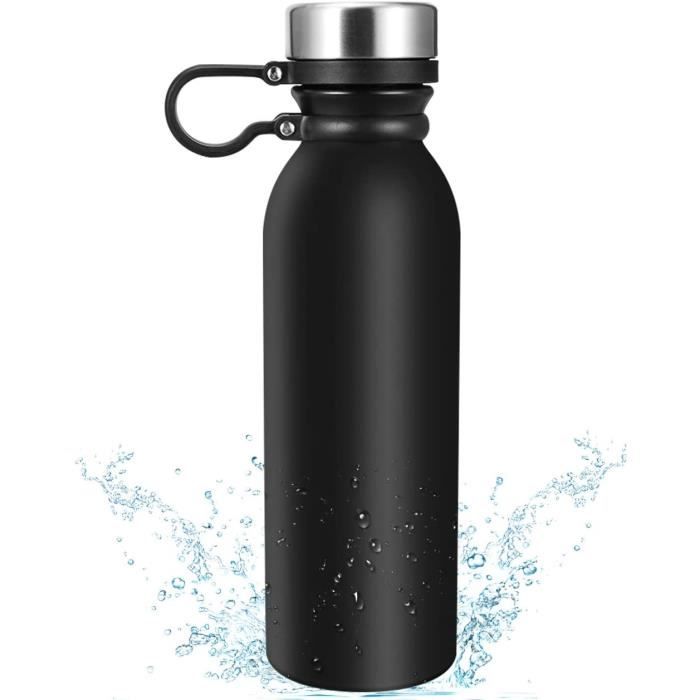 Bouteille Isotherme Eccomum 600ml Double Paroi, Bouteille d'eau en Acier Inox, Isolation sous Vide sans BPA, Réutilisable Thermo, Fr