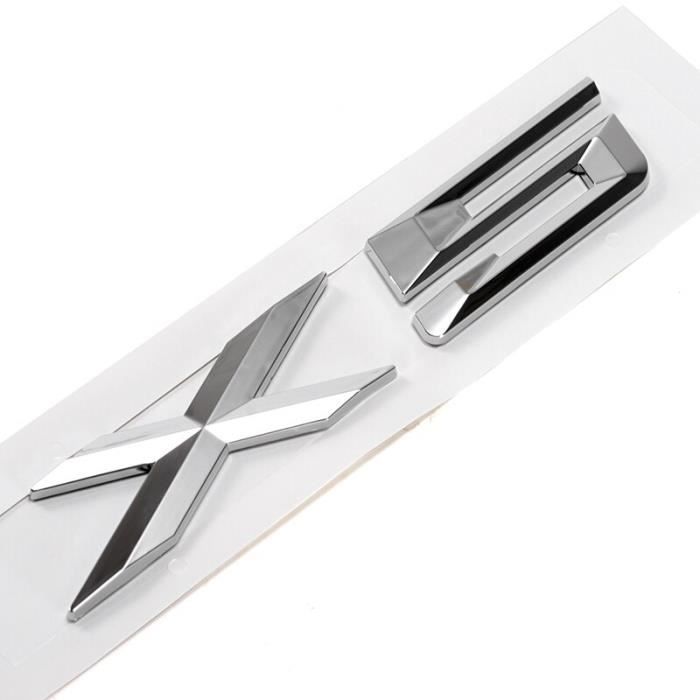 Badge autocollant avec Logo chromé 3D pour BMW X1 X3 X5 X6 E83 F25 GT, autocollant avec emblème en plastique, accessoire LX5404