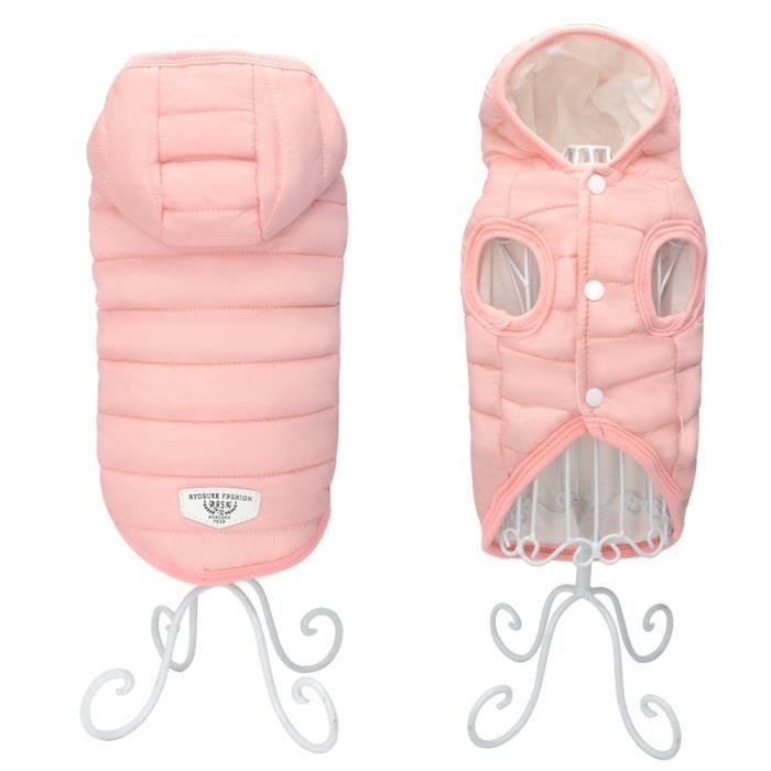 Manteau Blouson,Chihuahua vêtements pour chiens Veste pour chiens carlin, vêtement pour animaux de compagnie roupa - Type Rose-S