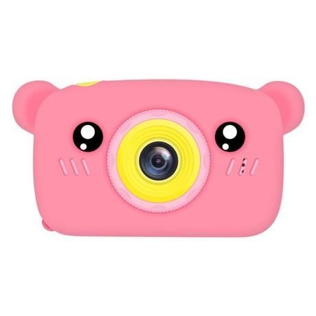 Appareil photo enfant,Bébé jouets 0 12 mois dessin animé appareil photo numérique enfants créatif jouet éducatif - Type Pink bear