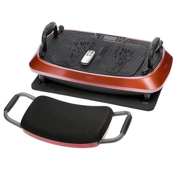 HMSPORT - Plateforme plaque vibrante 3D Fitness Tonification - 20 niveaux de vitesse + 3 niveaux d'inténsité - 100 kg max -