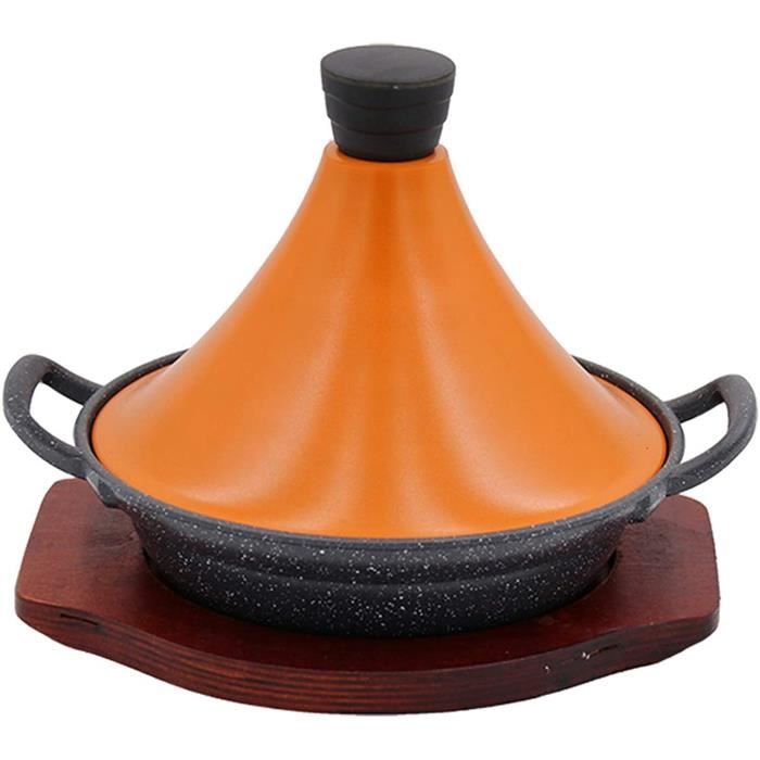 TAJINE ELECTRIQUE Tajine Marocain en Fonte Tajine - Couvercle en Émail Mijoteuse - 20 Cm Tajine Casserole Antiadhé126