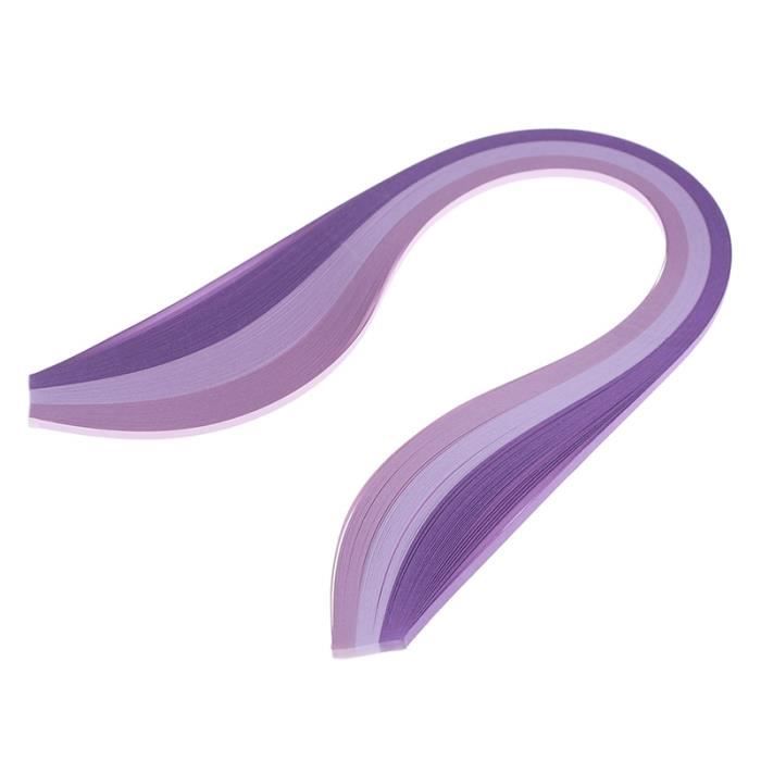 Bricolage,100 pièces-ensemble papier Quilling bandes ensemble 3mm 39cm papier pour artisanat bricolage Quilling outil - purple #A