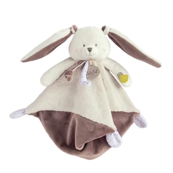 BABY NAT' Les layettes - Doudou lapin 25cm - gris