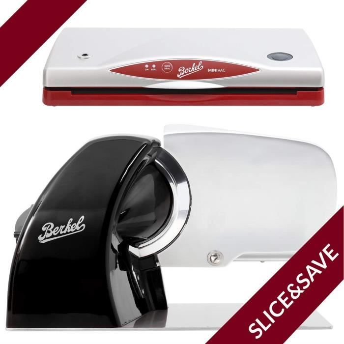 Berkel - Trancheuse Home line 200 + Minivac - The Berkel System (Noir)