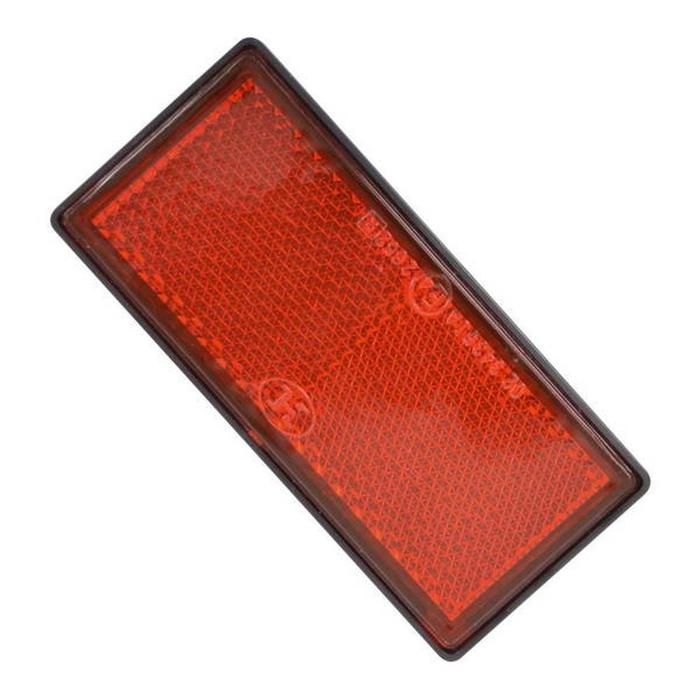 2 catadioptre 85x38 mm rouge caravane camping car remorque signalisation gabarit