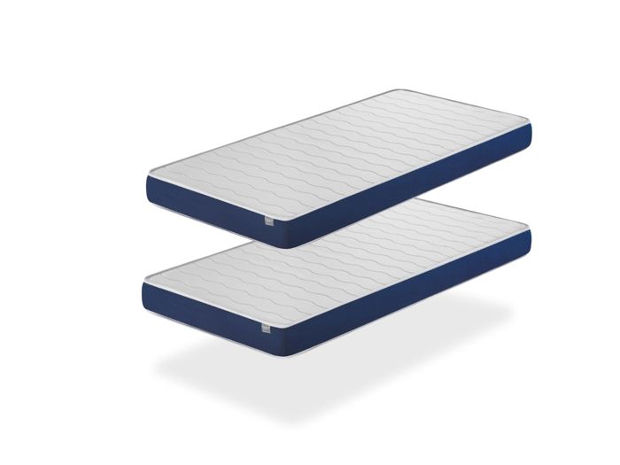 Matelas LOT 2 ERGO CONFORT 80x190 Épaisseur 14 CM – Rembourrage super soft - Juvénil - idéal pour les lits gigognes