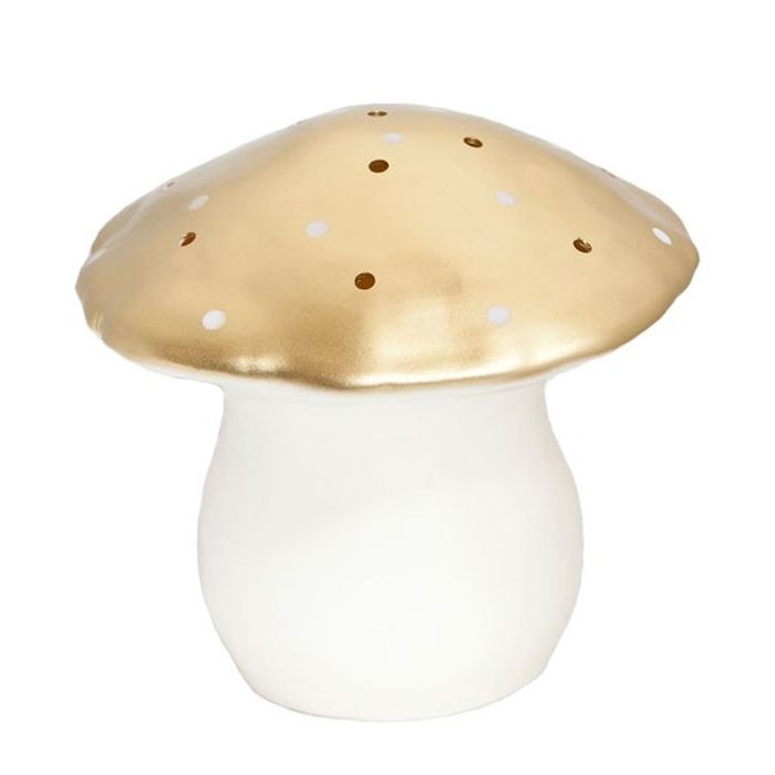 CHAMPIGNON - Lampe à poser / Veilleuse LED Grand Champignon Or H30cm