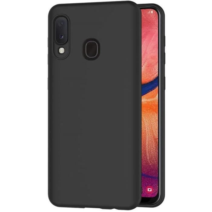 Coque Compatible Samsung Galaxy A20e, Noir Silicone Coque pour Samsung A20e Housse Galaxy A20e Noir Silicone Etui Case (5,8 Pouces)