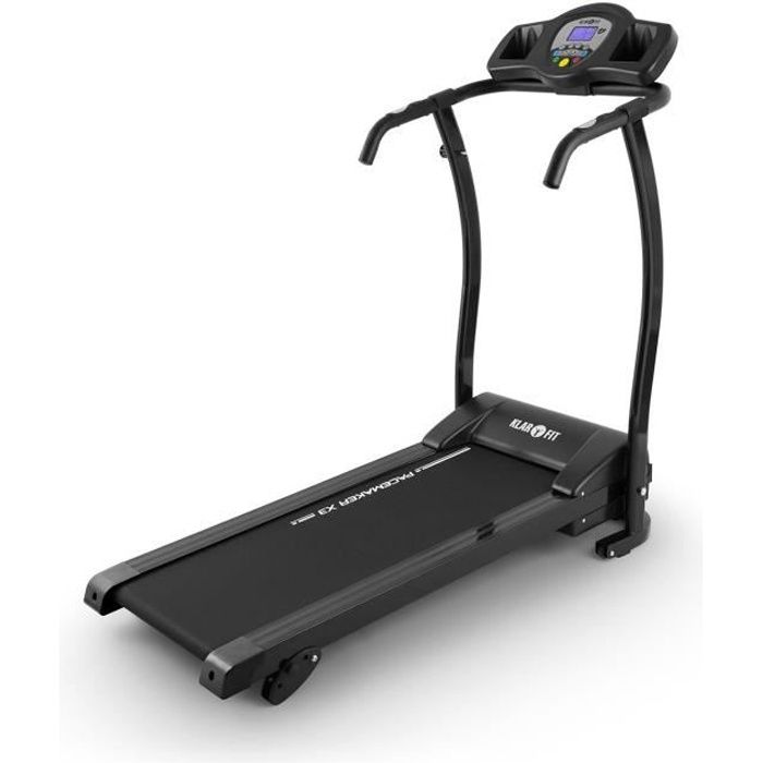 Klarfit Pacemaker X3 Tapis de course avec pulsomètre pour cardio-training : 3 degrés d'inclinaison , 12 programmes , jusqu'à 12km/h.
