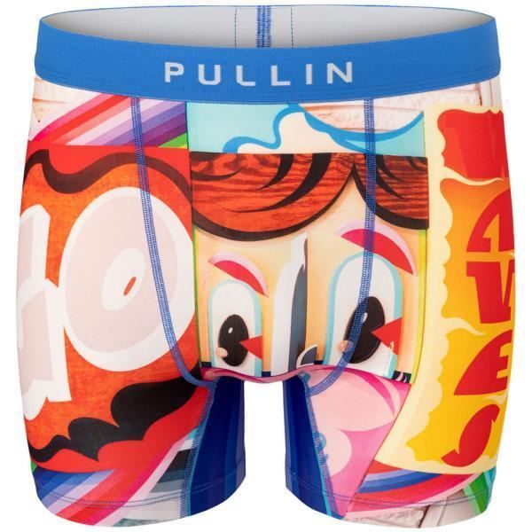 PULL IN Boxer Long Homme Microfibre GOWAVES Multicolore