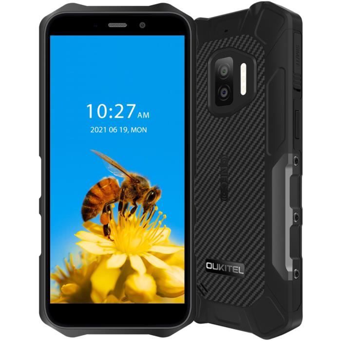 OUKITEL WP12 Smartphone Robuste - IP68 Etanche - 4Go + 32Go - 5.5- Android 11 - Batterie 4000mAh GPS Double Sim - Noir