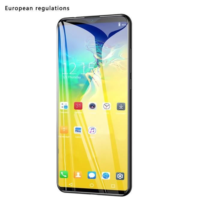 6.1 pouces grand écran de la machine d'empreinte digitale de téléphone portable 1 + 8G téléphone durable, noir