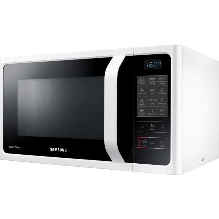 Samsung MC28H5013AW Four micro-ondes combiné grill pose libre 28 litres 900 Watt blanc