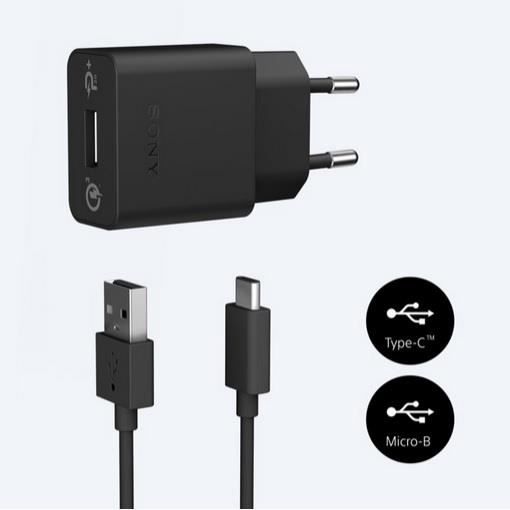 SONY Chargeur Mobile Rapide Avec 2 Cables Type B et Type C