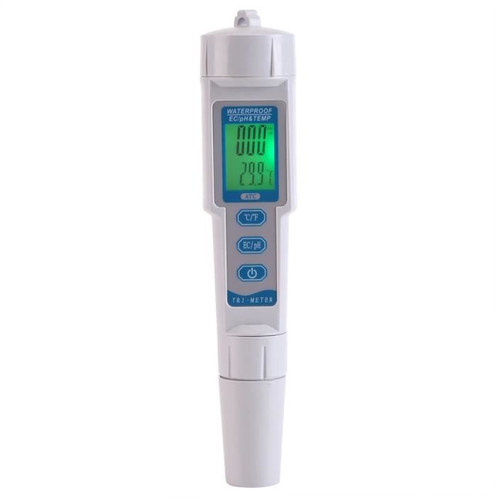 Piscine 9999us//CM conductivit/é /électrique 0,01/ R/ésolution pour des Effets de leau Potable ETbotu Digital 4/ en 1/ TDS PH EC Temp/érature M/ètre kit 0 Aquariums hydroponie