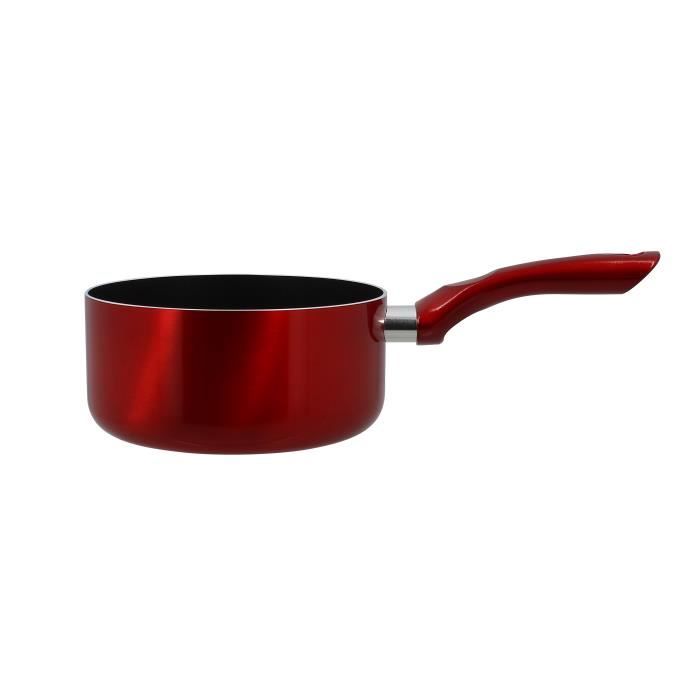 TheKitchenette Casserole 18 cm - Rouge - Aluminium - Tous feux dont induction