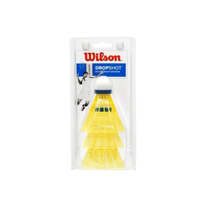 Tube de 3 volants Wilson Dropshot - jaune - TU