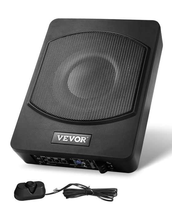 Caisson de basses - VEVOR - YL-1012C - Amplificateur intégré - 10 pouces (254 mm) - 120 W RMS