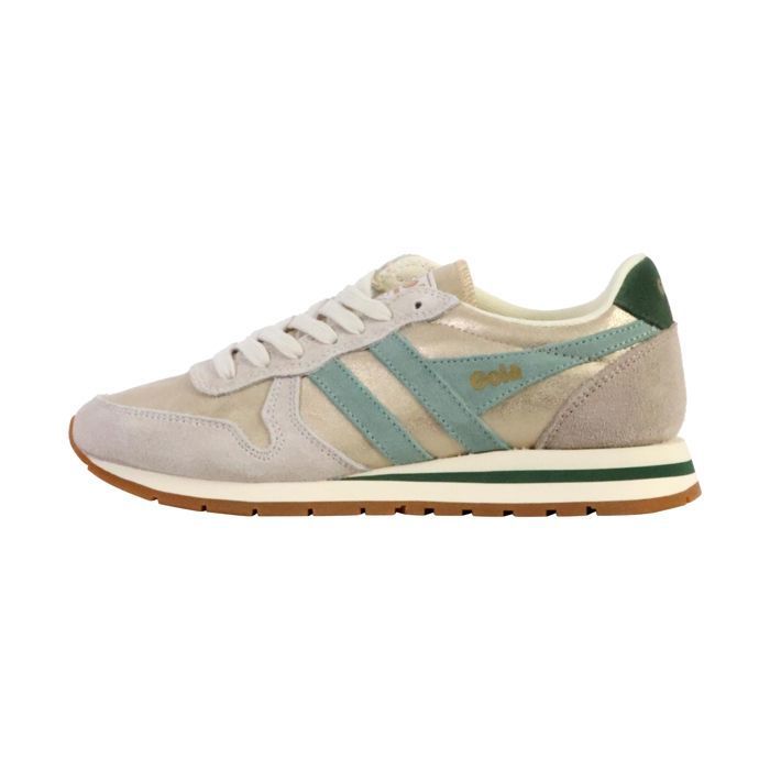 Gola Baskets femme - GOLA - Daytona Blaze - Couleurs doré/vert - Semelle intermédiaire EVA - Style vintage
