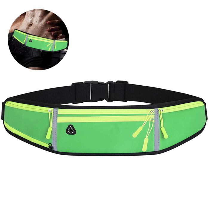 Sac Banane de Course, Sac Banane avec Porte-bouteille D'eau, Ceinture D'hydratation pour Femmes Qui Courent, Ceinture de Course pour Hommes, Ceinture de Course étanche pour la Randonnée,(Bleu ciel