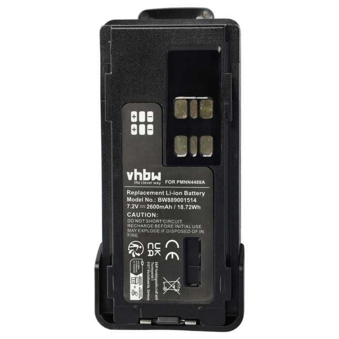 Batteries Rechargeables Pour Talkie-Walkie Motorola – 2600mAh, 7,4V, Li-ion – Lot De 5 Avec Clip Ceinture - 10