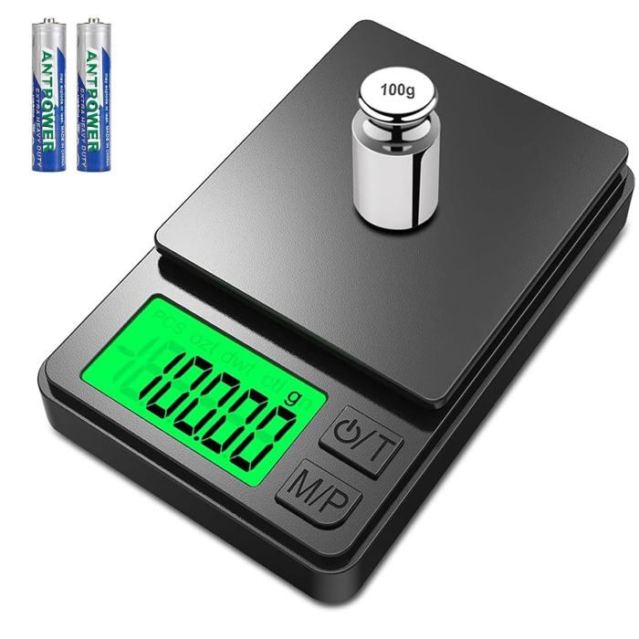 Balance De Précision 0,01g / 1000g – Avec écran LCD (sans Marque)