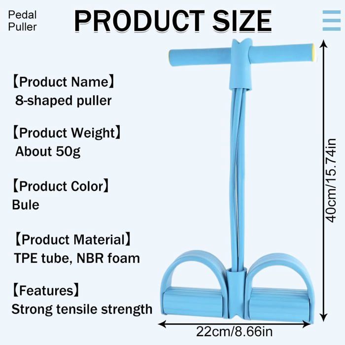 Bandes De Résistance élastiques Avec Poignées Et Pédales - Lot De 4 Tubes En Latex - Pour Musculation, Yoga, Fitness à Domicile