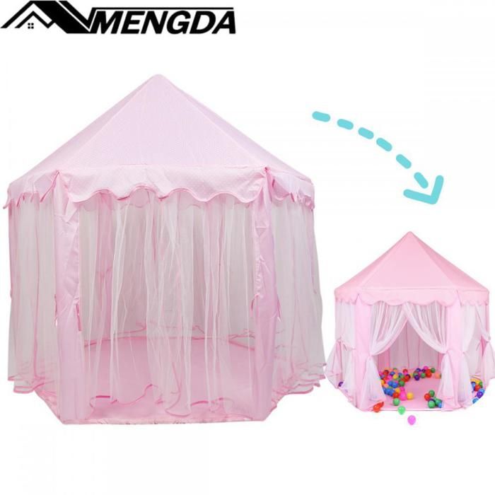 Tente de Jeu Enfants-MENGDA-Château de Princesse-Tente de Jeux Enfant Fille