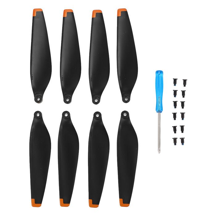 8 Hélices Drone 4726F + Vis Et Tournevis – Remplacement Pour Mini RC, Blanc/Noir Ou Or/Noir