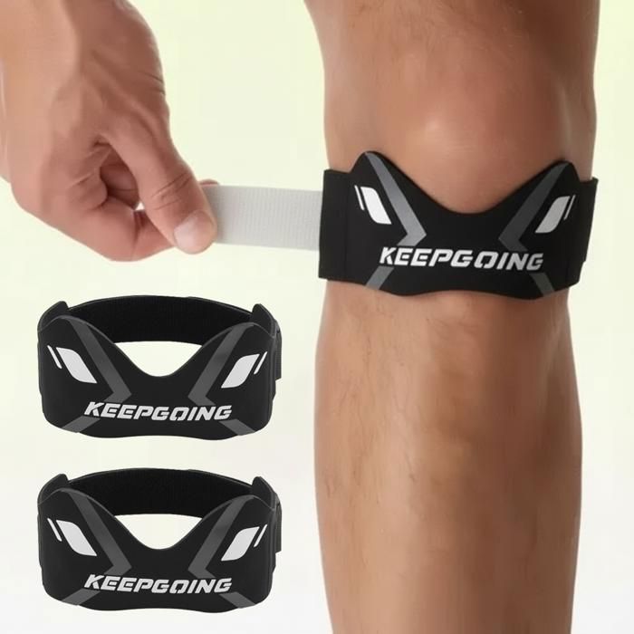 AetherGear Lot de 2 genouillères de compression pour le sport, la AetherGear Lot de 2 genouillères de compression pour le sport, la